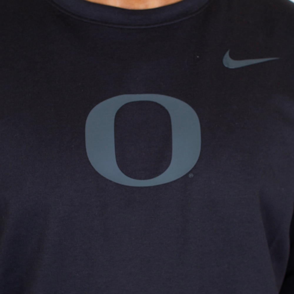 Classic Oregon O, Nike, Black, Crew Neck, Performance/Dri-FIT, Men, Jacquard, T-Shirt, 798003